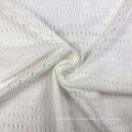 White Super Elastic Breathable Stretch Spandex Nylon Mesh Fabrics for Sports Short Sleeve